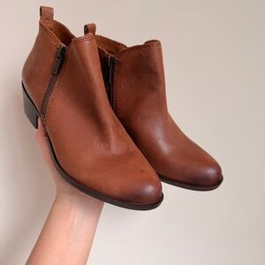 Lucky Brand Brown Ankle Booties